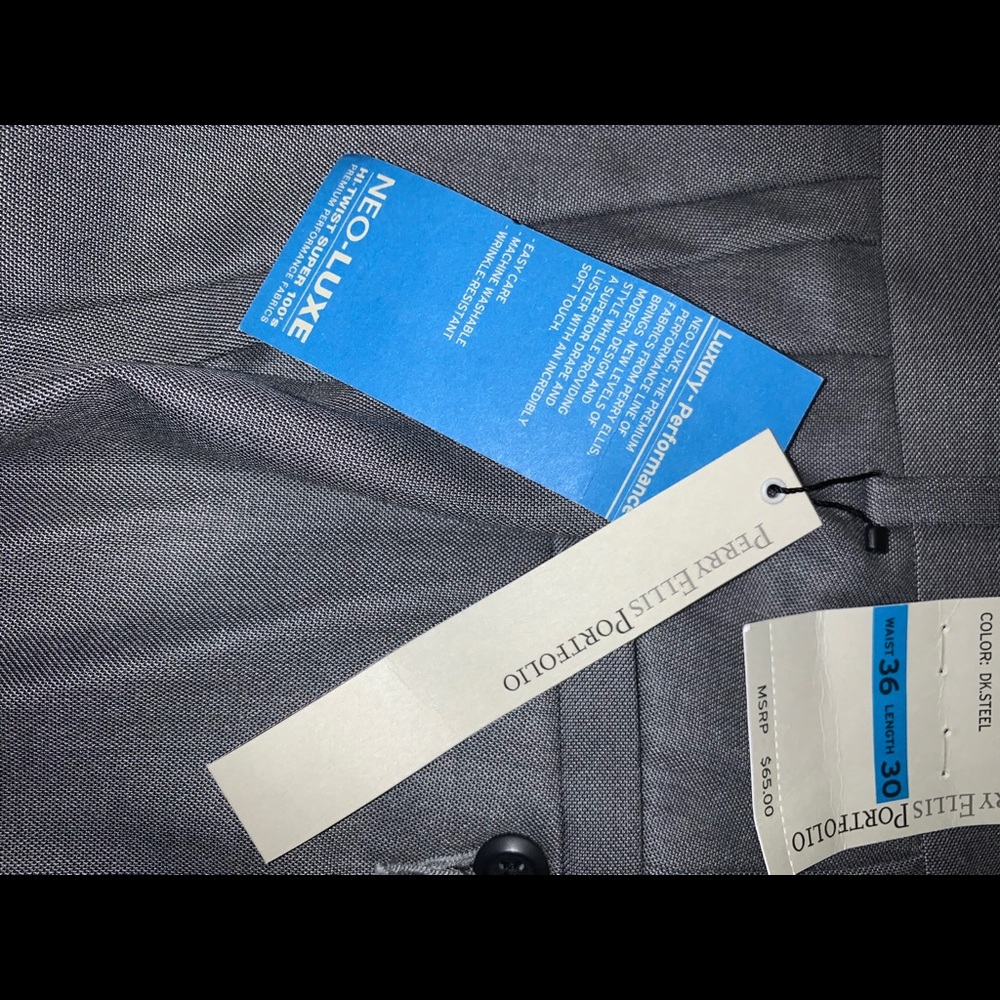 ❤️SOLD❤️NWT Perry Ellis 36X30 Gray Portfolio Dress - Picture 8 of 14